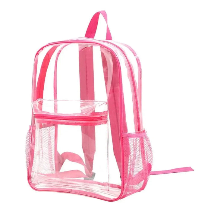 Gennemsigtig skolerygsæk Rosa