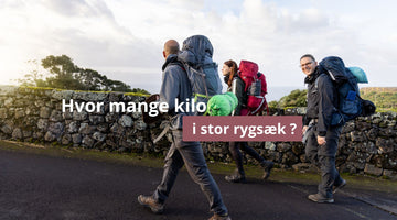 Hvor mange kilo i stor rygsæk ?