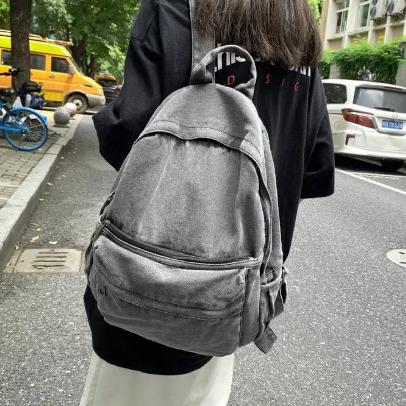 Cool denim-look til skolelivet
