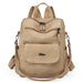 Læder rygsæk vintage Beige