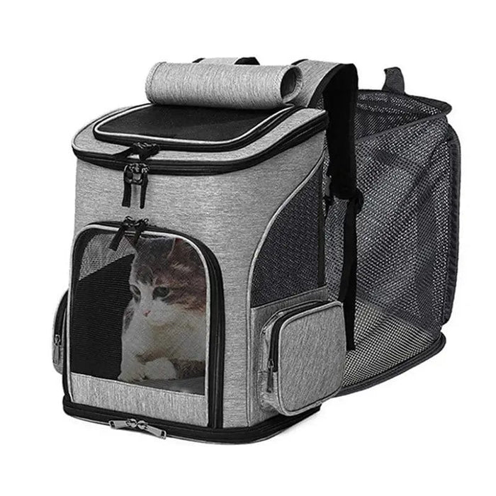 Ryggsäck katt hund Grå