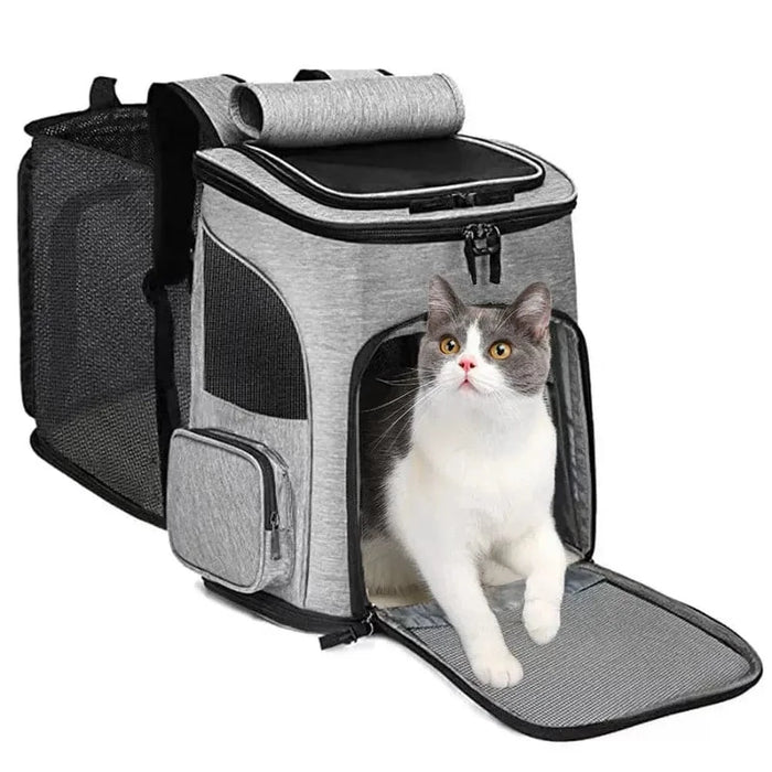 Ryggsäck katt hund Grå