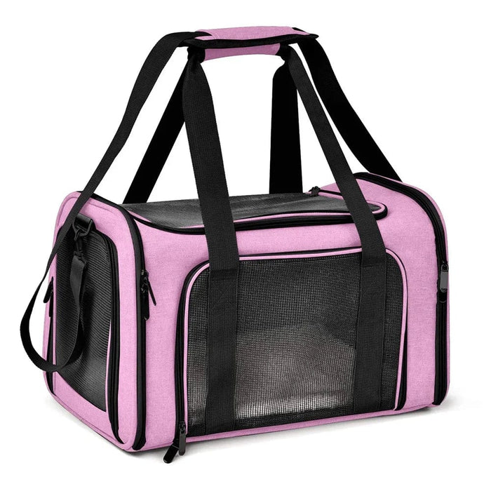 Rygsæk hund 15 kg Lyserød / M (43x28x28cm)