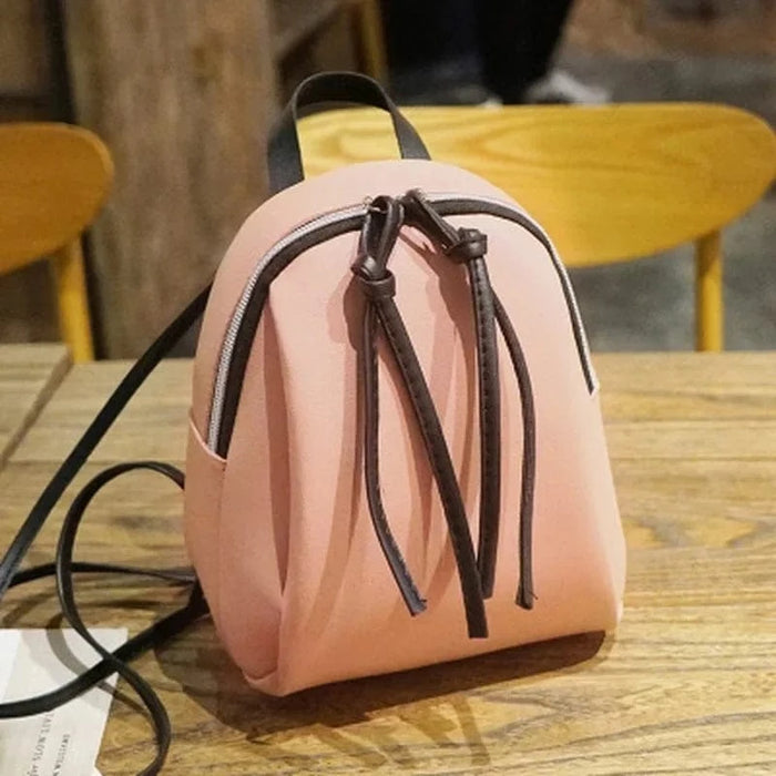 Spansk læder rygsæk Pink