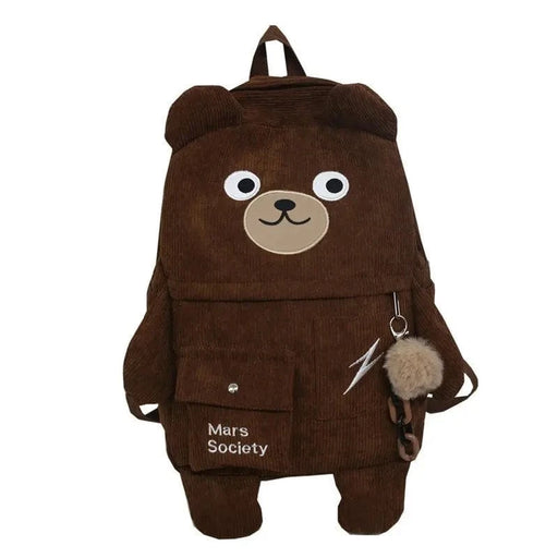 Stor kawaii rygsæk til kvinder Mørk Khaki