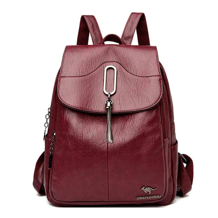 Stor rygsæk design Wine red