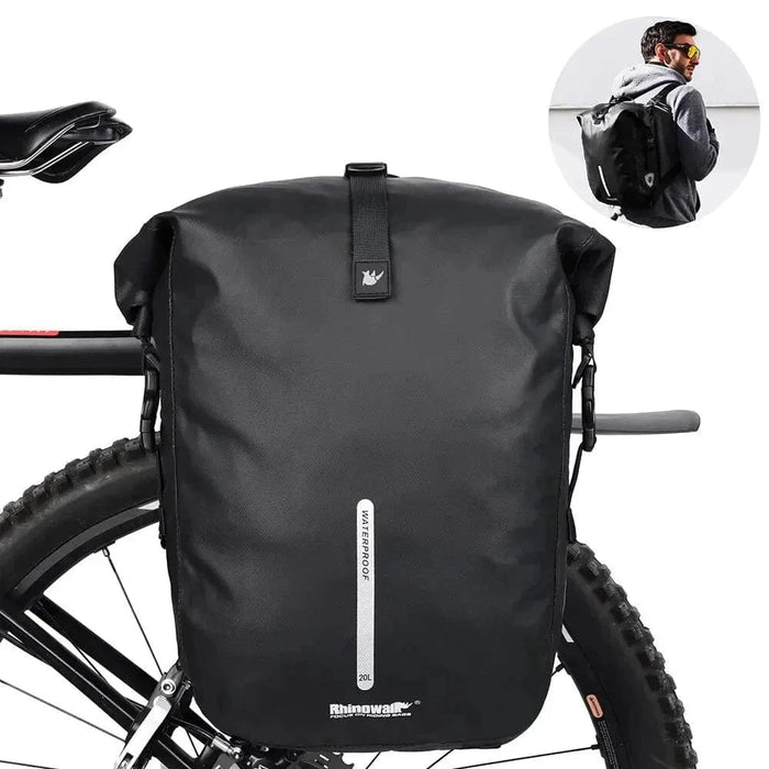 Vandtæt rygsæk cykel Sort