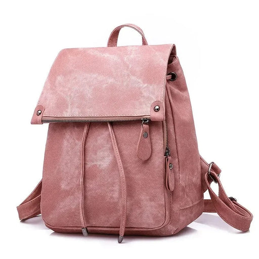 Vintage rygsæk til kvinder i stof Pink