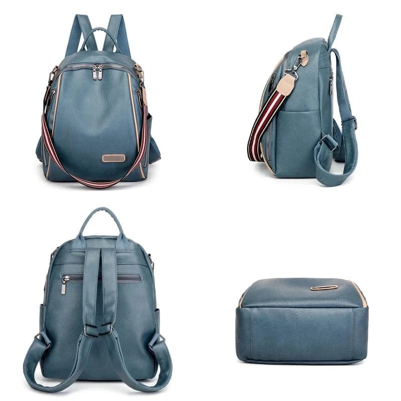 Læder rygsæk computer