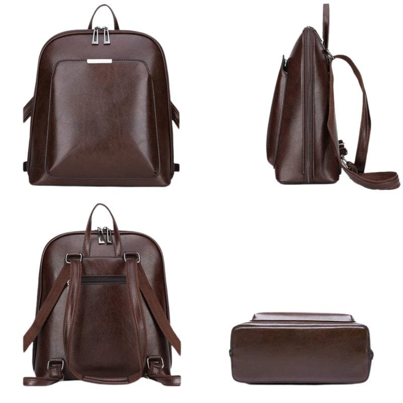 Læder rygsæk kvinde