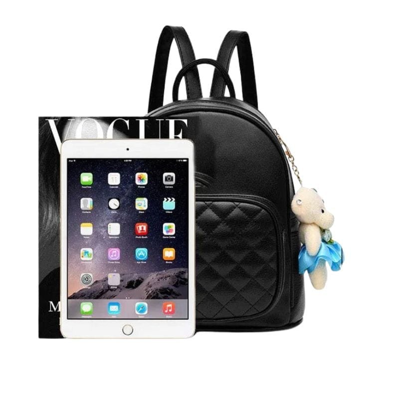 Lille læder rygsæk dame