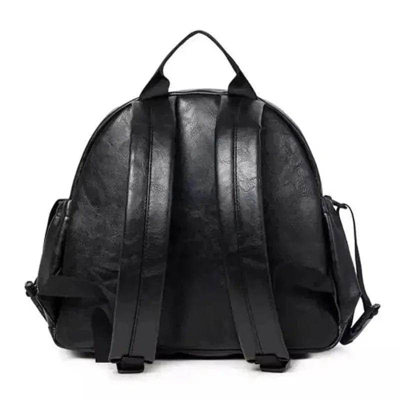 Pusletaske rygsæk læder