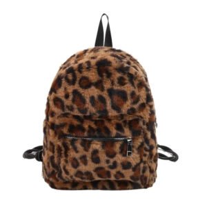 Rygsæk dame leopard Brun