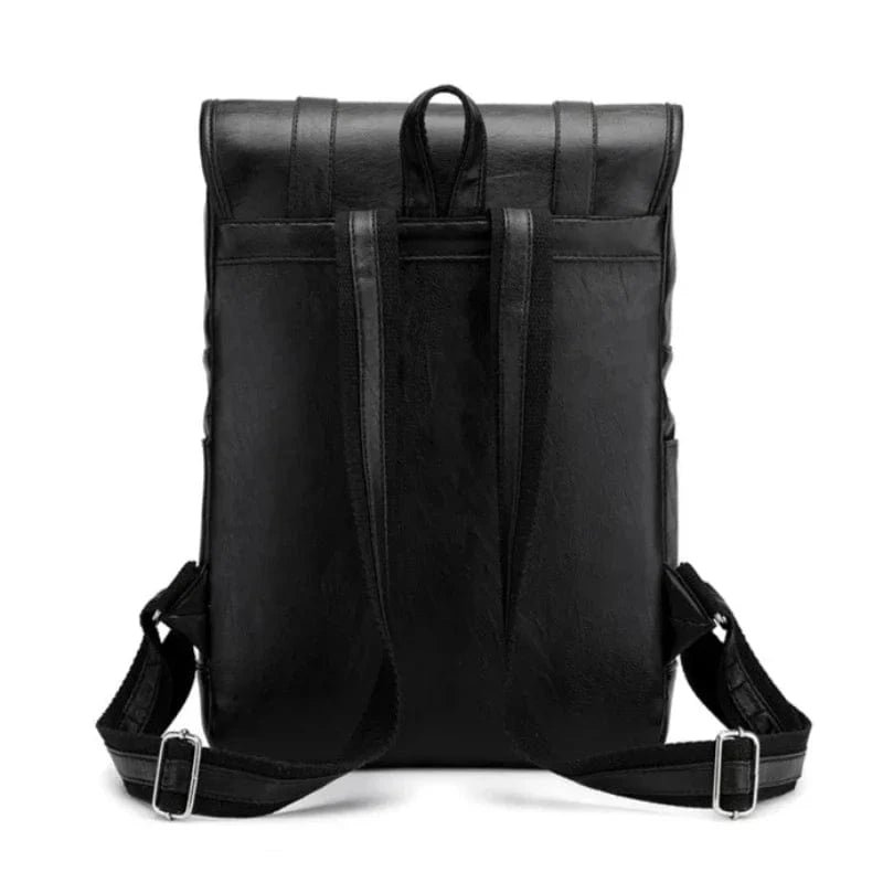 Rygsæk i læder til 15,6-tommer bærbar computer