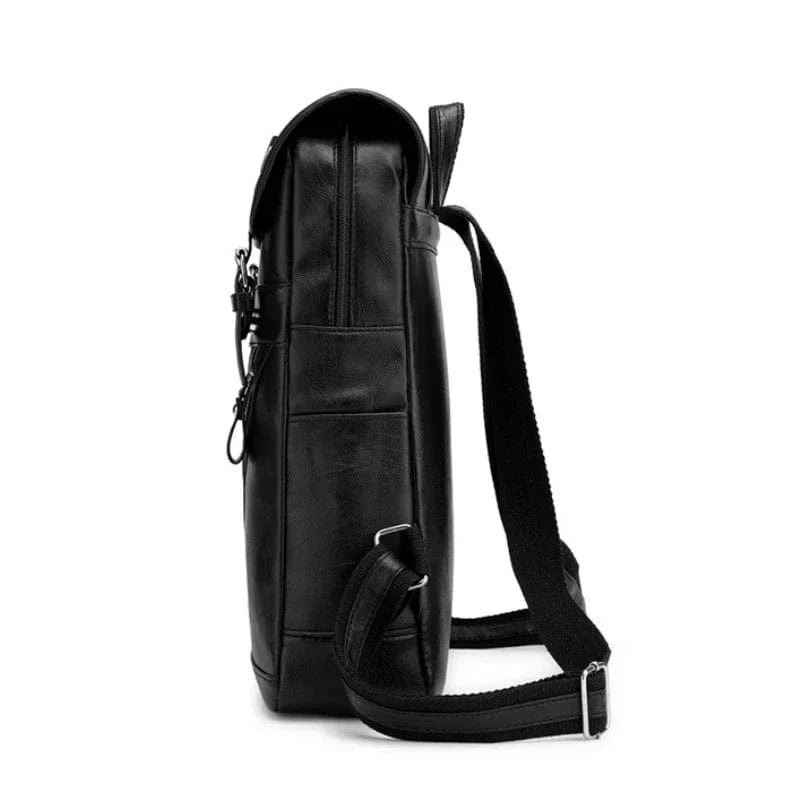 Rygsæk i læder til 15,6-tommer bærbar computer