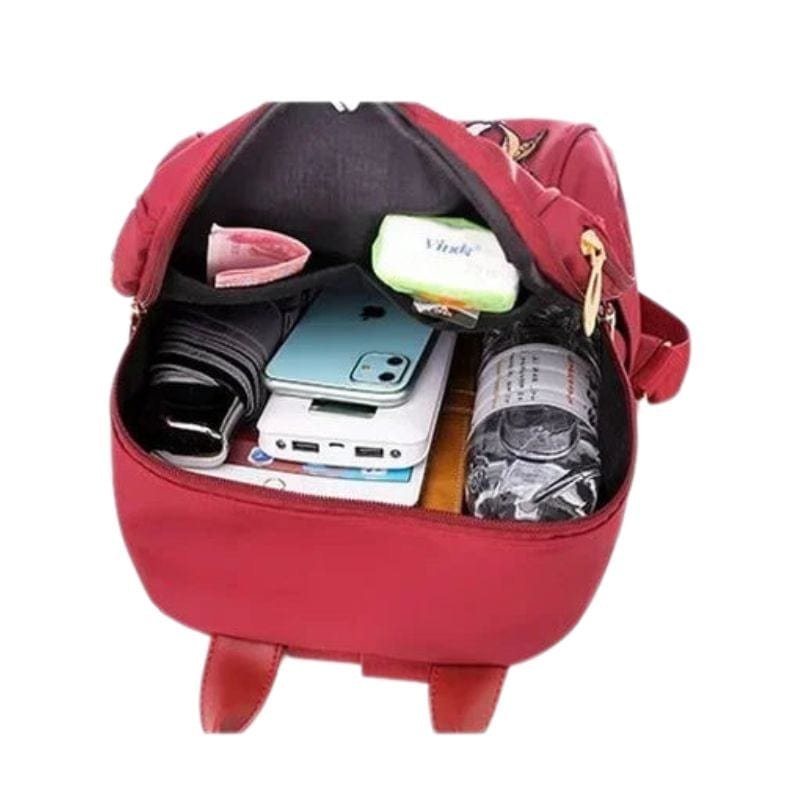 Rygsæk i oxford-stof med guldsmedmotiv