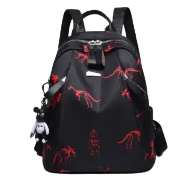 Rygsæk til kvinder i oxford-stof med blomsterprint