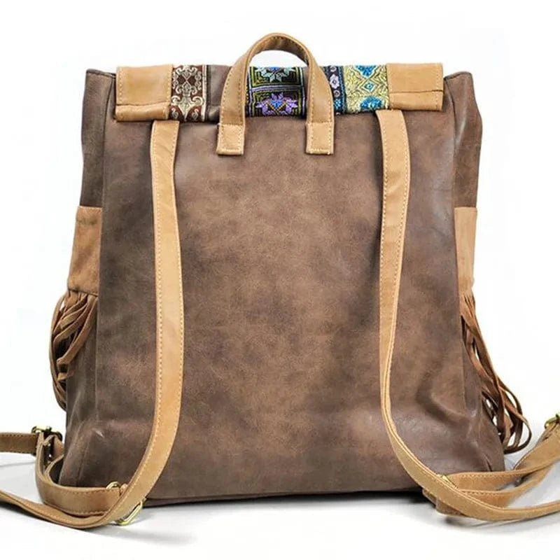 Rygsæk til kvinder med indisk broderi