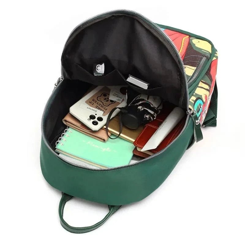 Rygsæk til kvinder med trykt billede