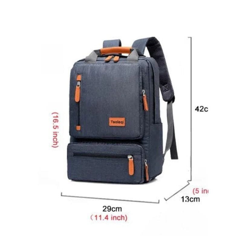 Rygsæk til mænd til 15-tommer bærbar computer med flere rum