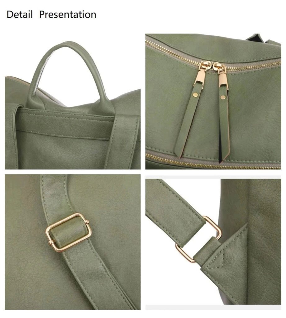 Stor rygsæk i læder